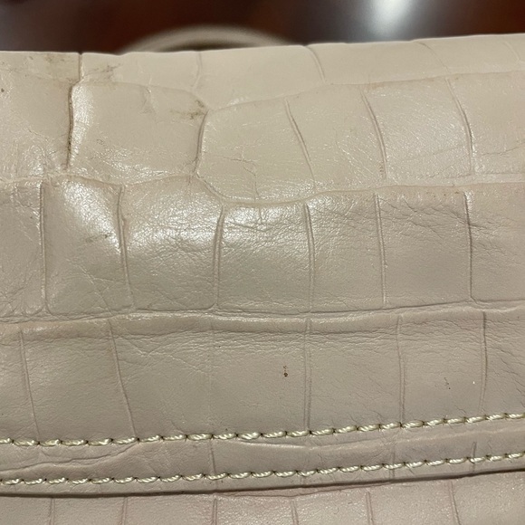 Barr Barr New York women’s champion/Cream Crocodile Embossed Handbag - Picture 7 of 10
